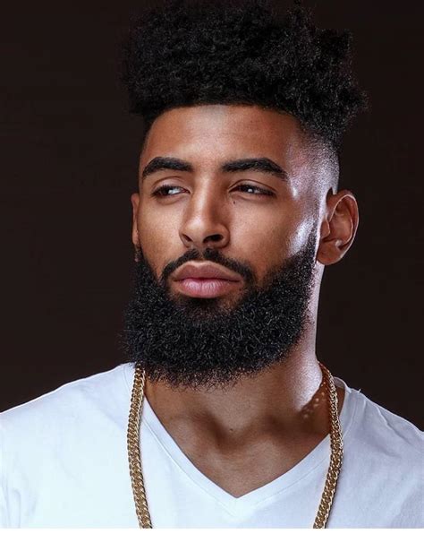 beard haircuts black|black men haircut with beard.